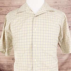 DANIEL CREMIEUX COLLECTION FINE ITALIAN‎ FABRIC BUTTON UP SHIRT MENS L